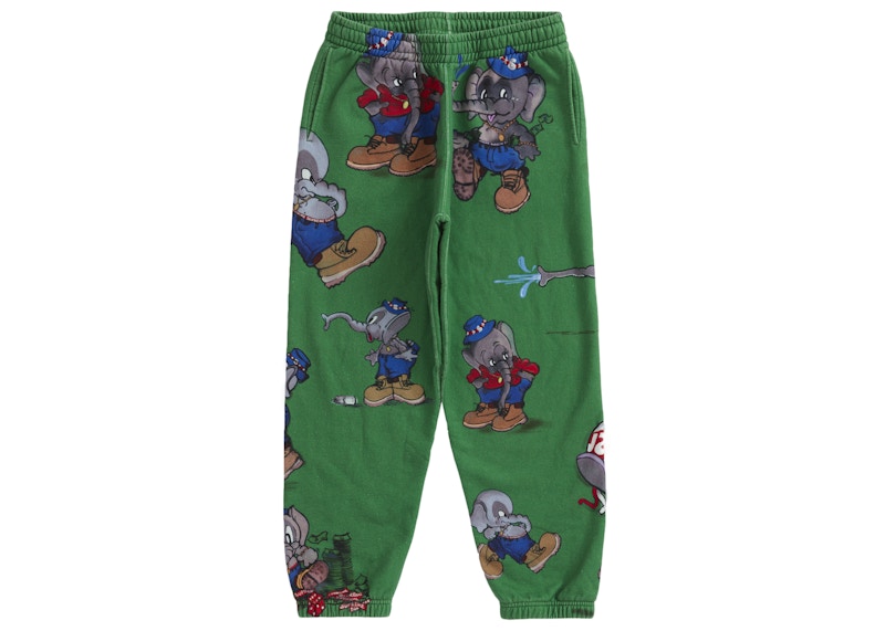 Supreme Elephant Sweatpant Green - FW22 Men's - US