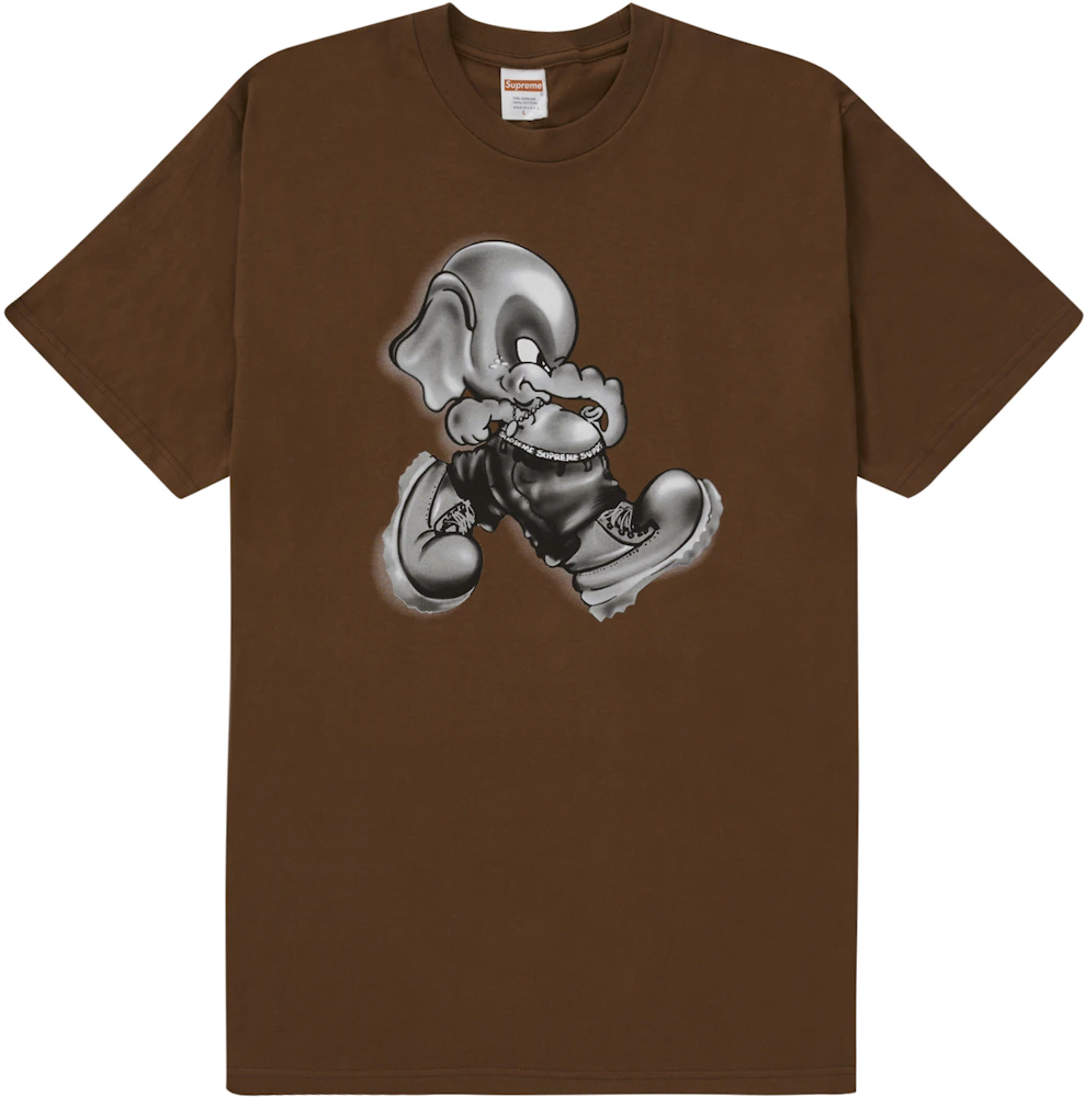 Supreme Elephant-print Crewneck T-shirt - Farfetch