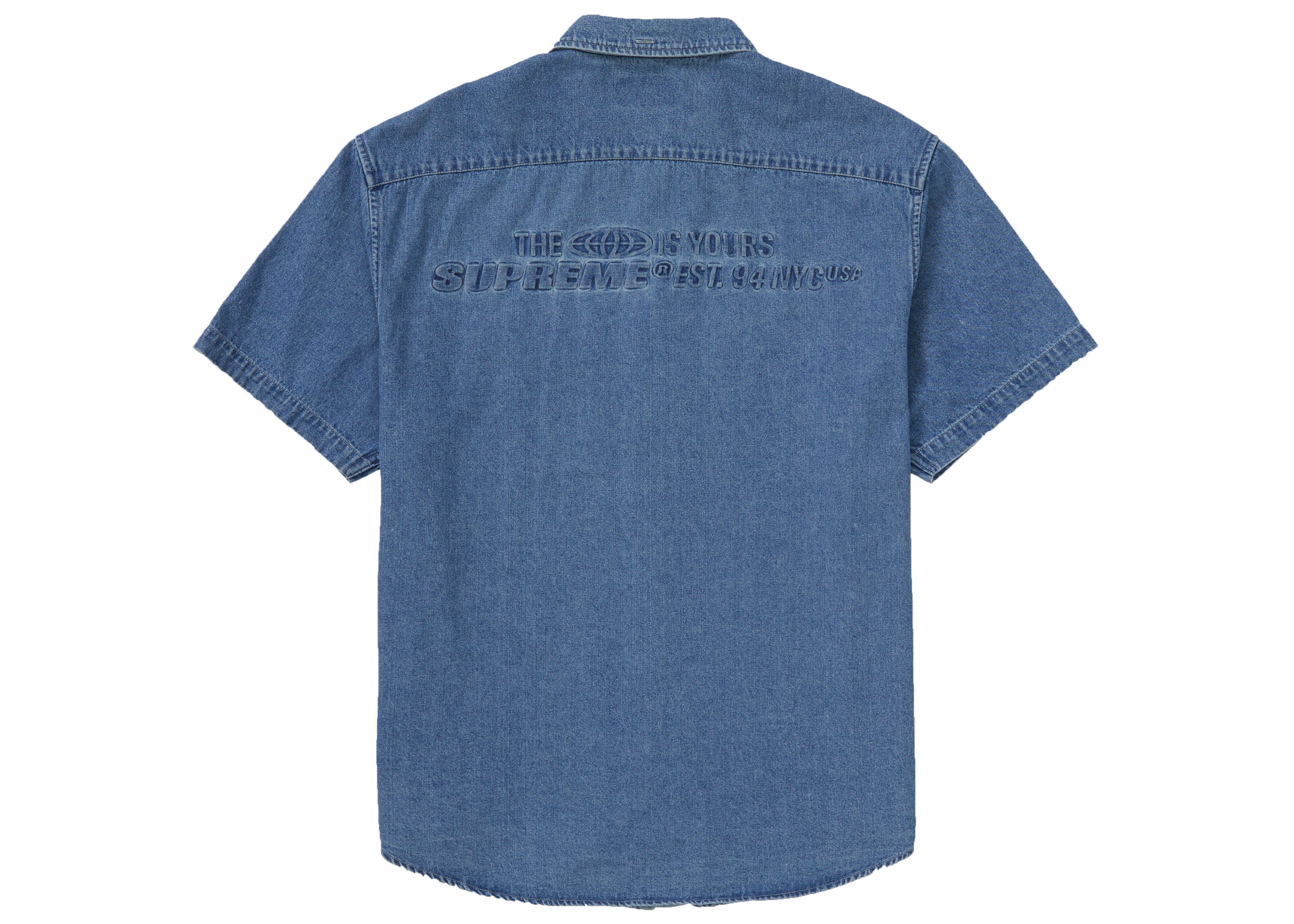 純正販売Supreme Embossed Denim S/S Shirt シャツ