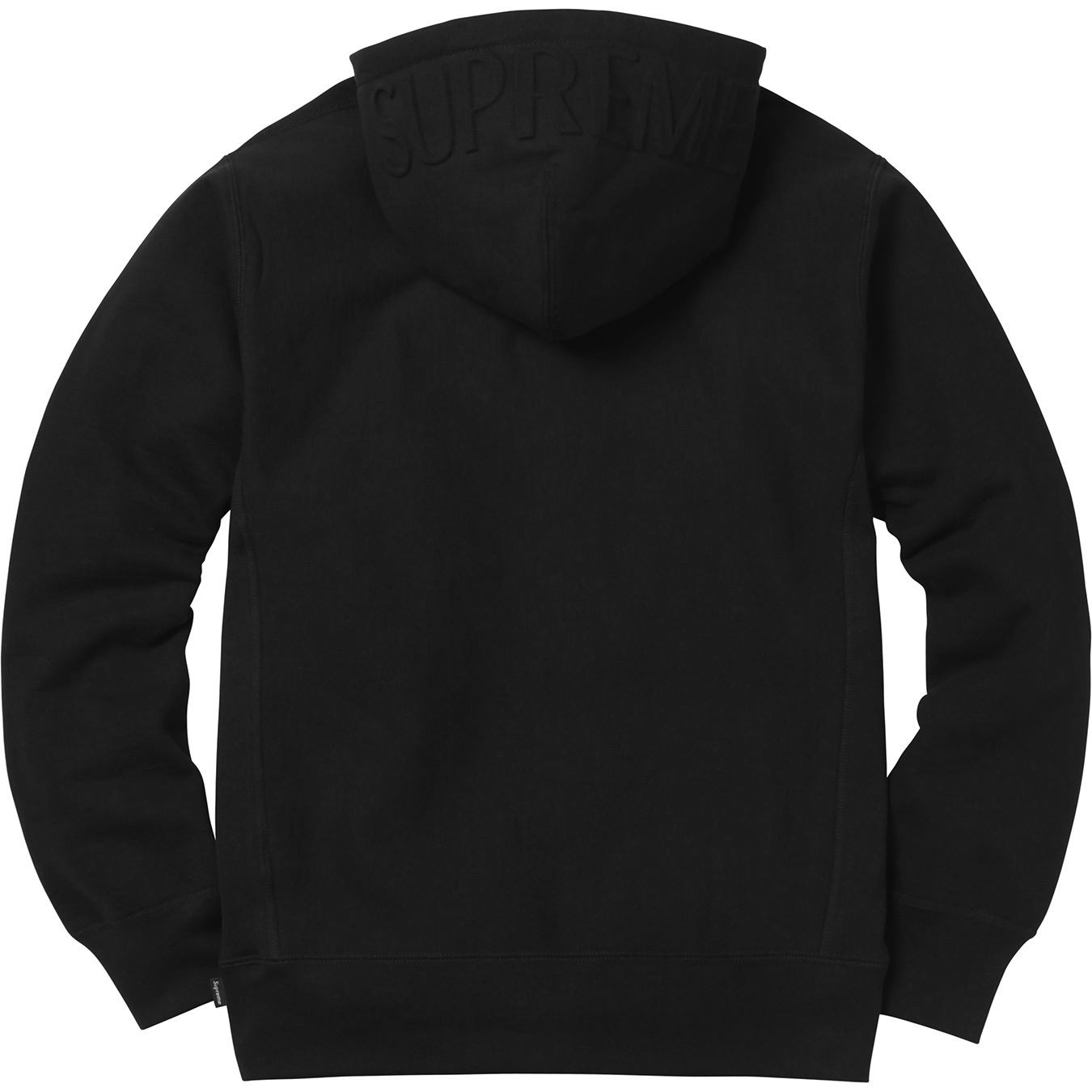 Supreme Embossed Logo Hooded Sweatshirt Black Men's - FW17 - US
