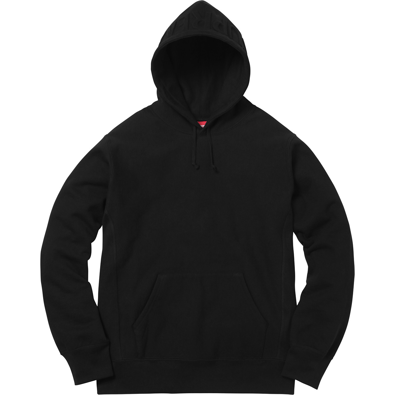 Supreme Embossed Logo Hooded Sweatshirt Black