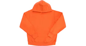 Supreme Embossed Logo Hooded Sweatshirt Bright Orange