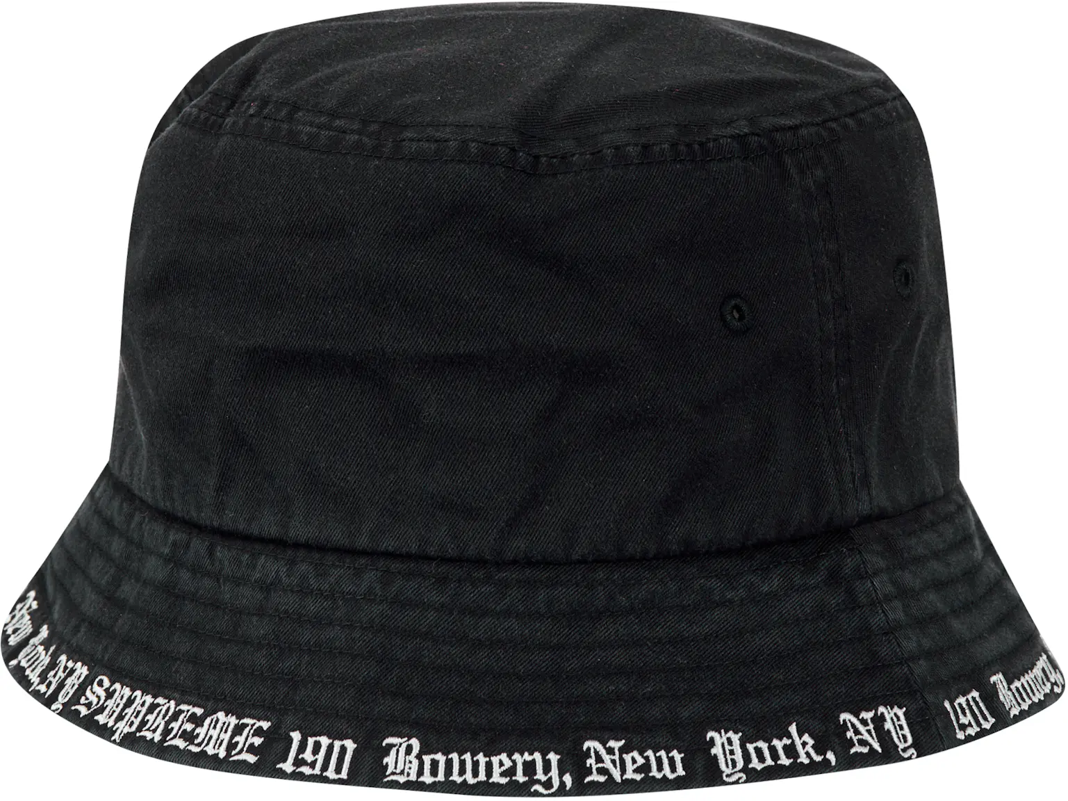 Supreme Embroidered Brim Crusher Black - SS23 - DE