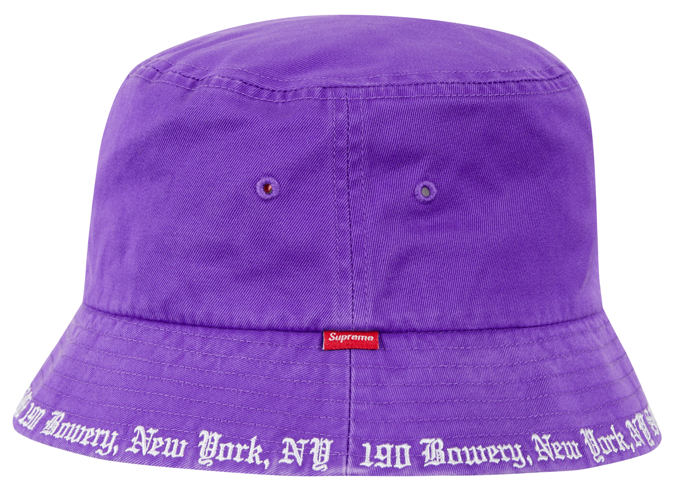 Supreme Embroidered Brim Crusher Purple - SS23 - TW