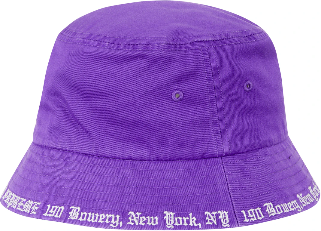 Supreme Embroidered Brim Crusher Purple - SS23 - GB