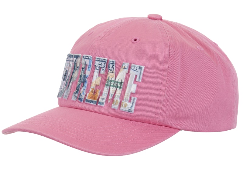 新品　Embroidered Money Logo 6-Panel Black Embroidered Money Logo 6-Panel - Supreme