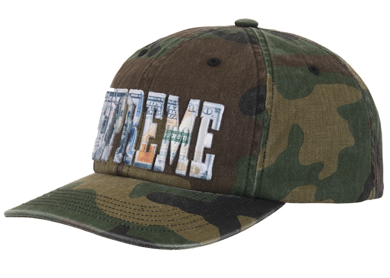 新品　Embroidered Money Logo 6-Panel Black Supreme Embroidered Money Logo 6-Panel Hat Black - SS26 - US