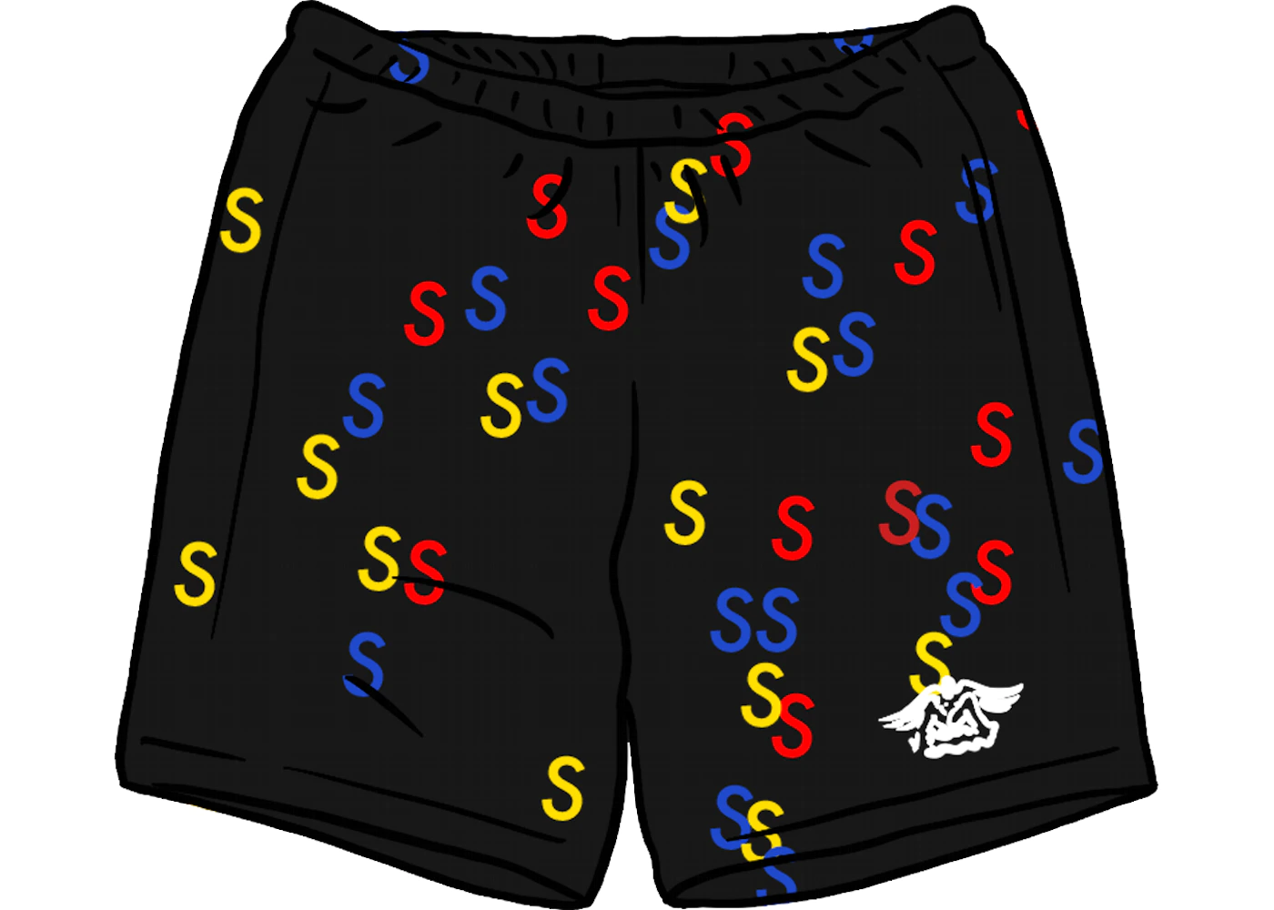 Supreme Embroidered S Sweatshort Black Men's - SS21 - US