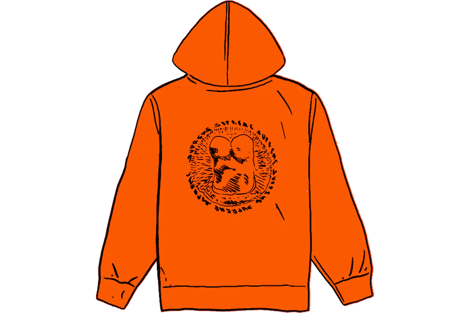 Supreme Embryo Hooded Sweatshirt Orange