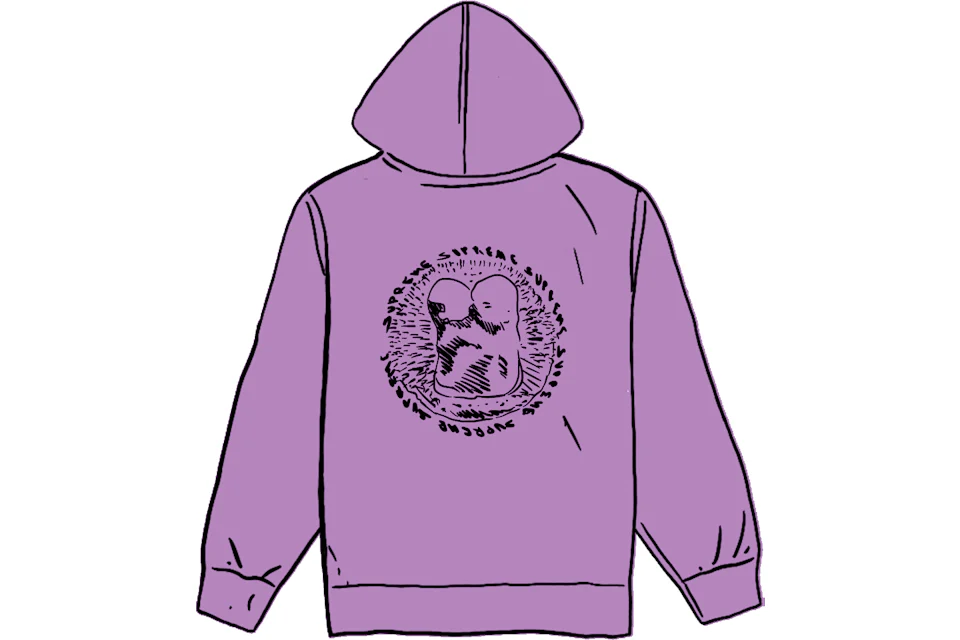 Supreme Embryo Hooded Sweatshirt Violet