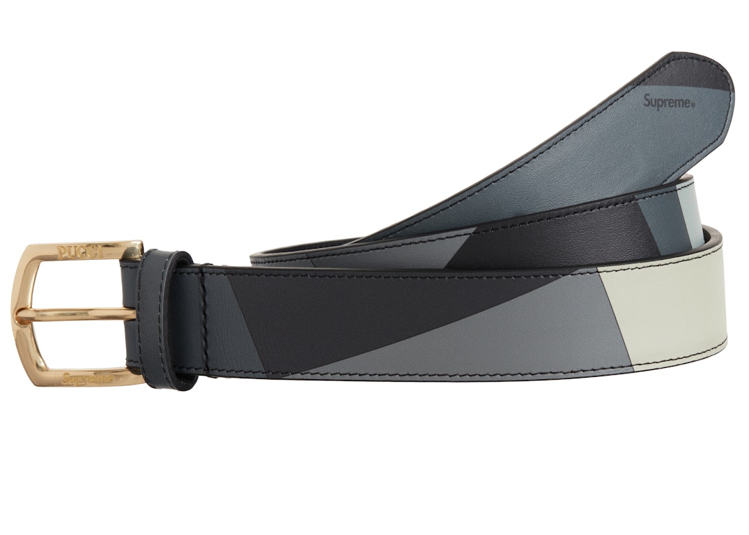 Pre-owned Supreme Emilio Pucci Belt Black
