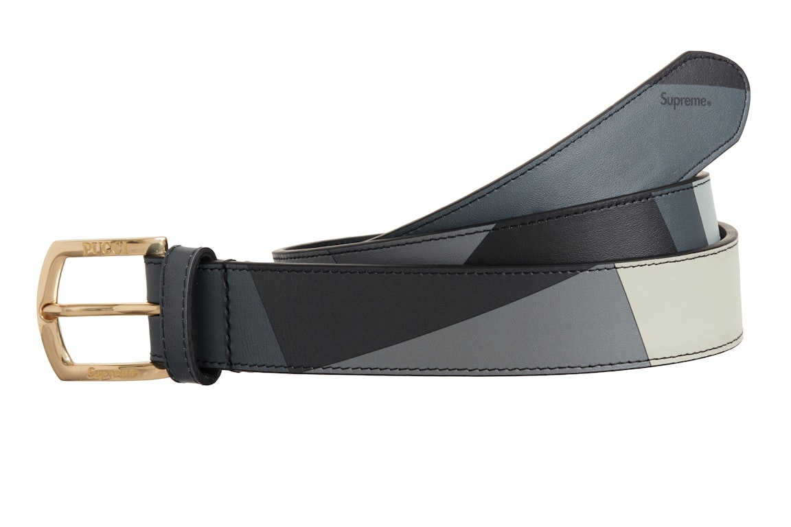 Pre-owned Supreme Emilio Pucci Belt Black
