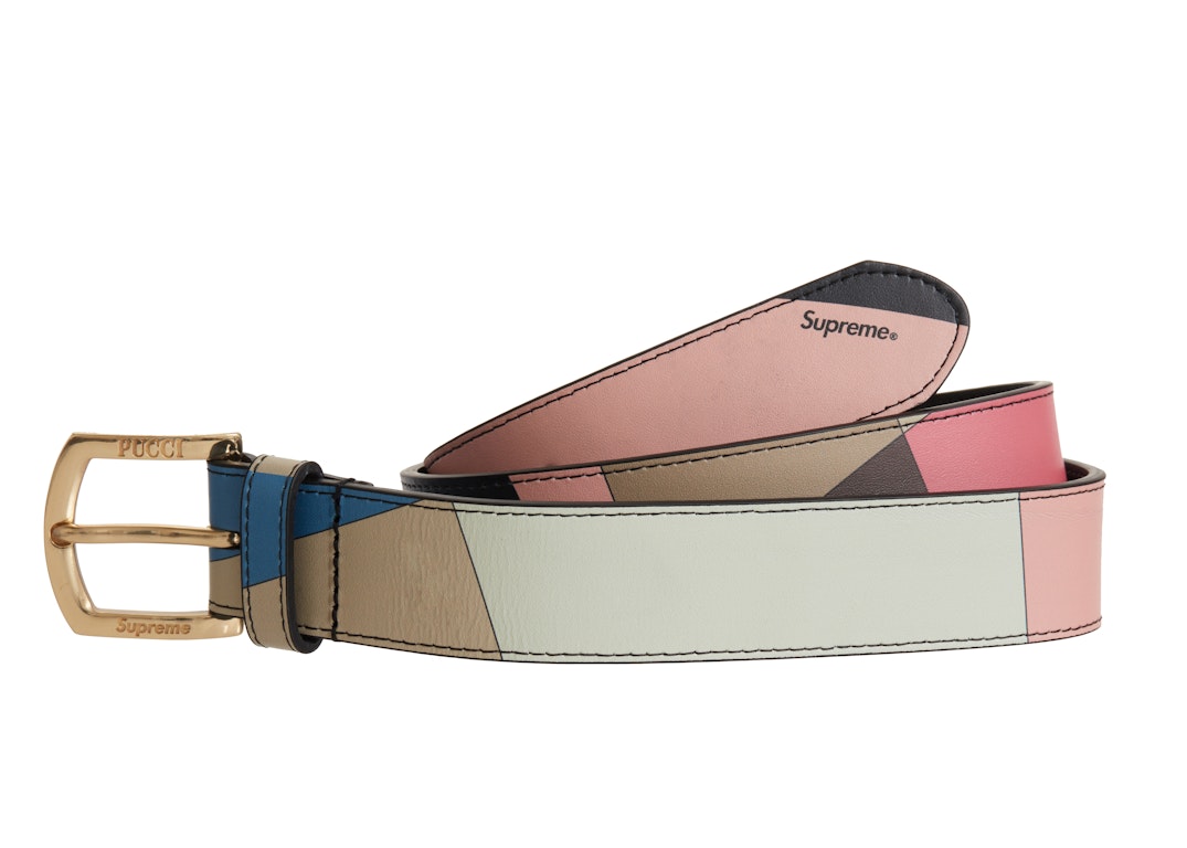 Pre-owned Supreme Emilio Pucci Belt Dusty Pink