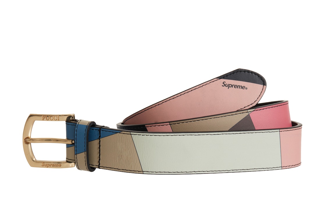 Pre-owned Supreme Emilio Pucci Belt Dusty Pink