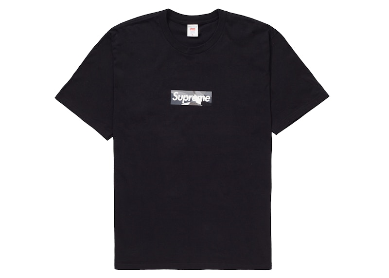 Supreme Burberry Box Logo Tee Black Men's - SS22 - US