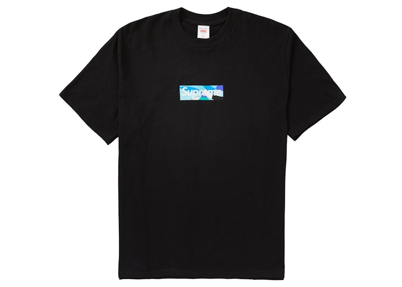 Supreme Burberry Box Logo Tee Black Men's - SS22 - US