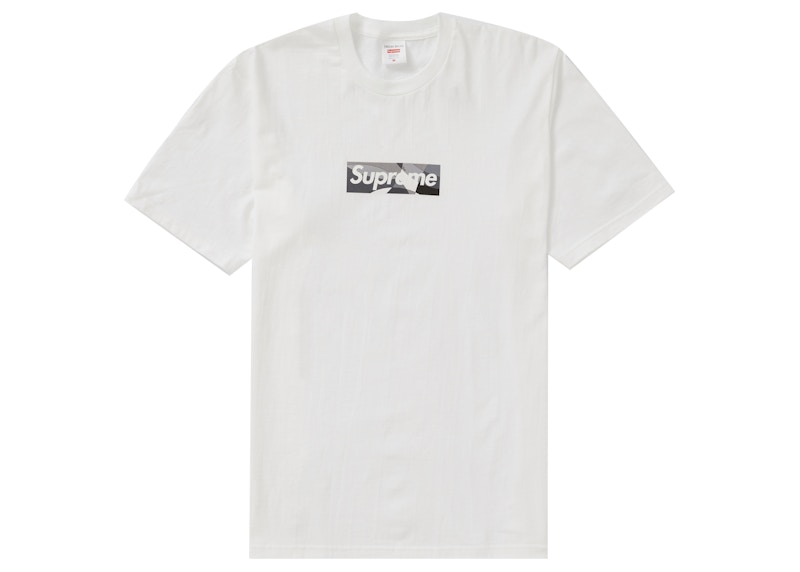 Supreme Burberry Box Logo Tee White Men's - SS22 - US