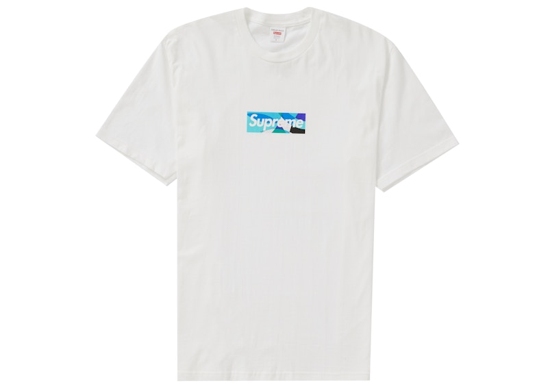 Supreme Emilio Pucci Box Logo Tee White/Blue Men's - SS21 - US