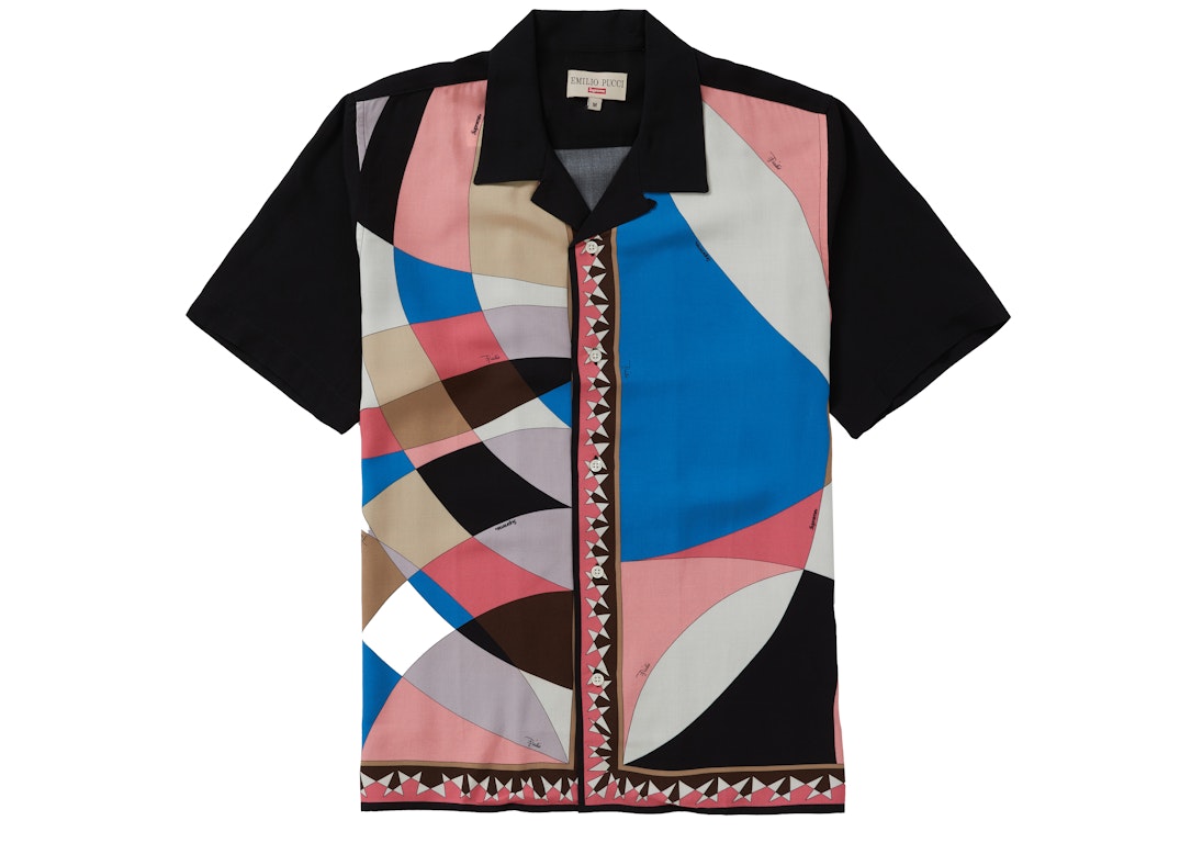 Pre-owned Supreme Emilio Pucci S/s Shirt Dusty Pink