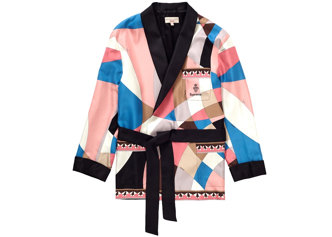 Pre-owned Supreme Emilio Pucci Silk Smoking Jacket Dusty Pink