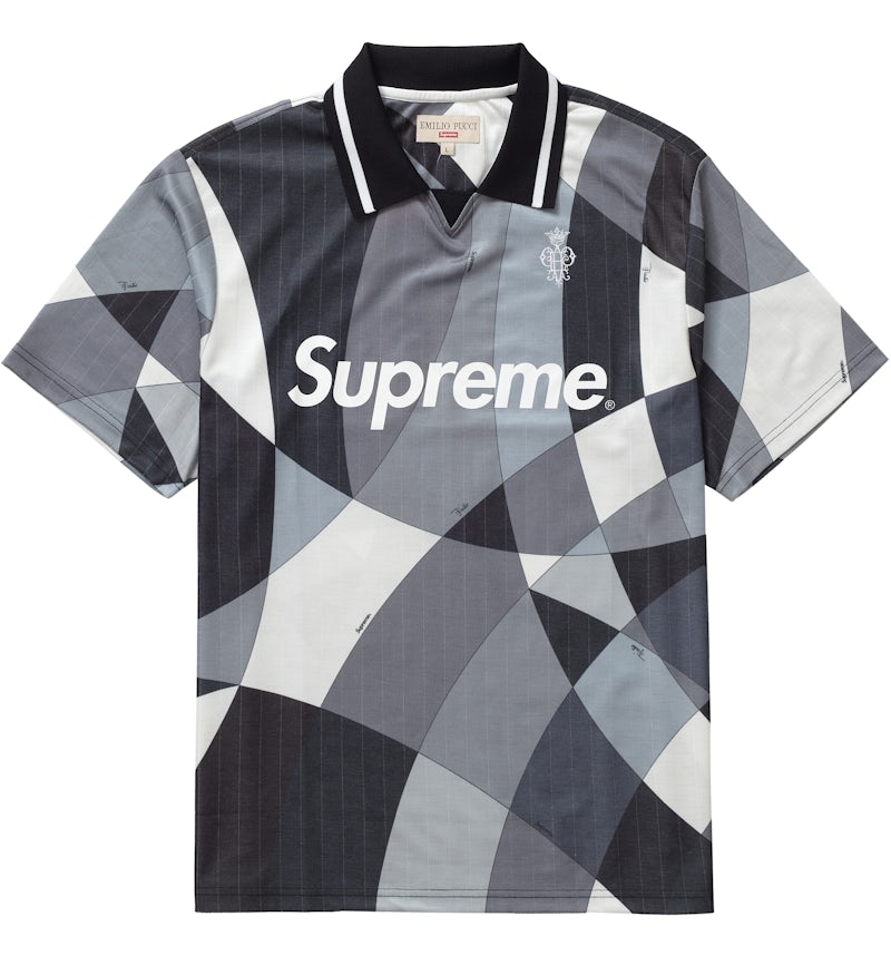 Supreme Emilio Pucci Soccer Jersey Black Men's SS21 US