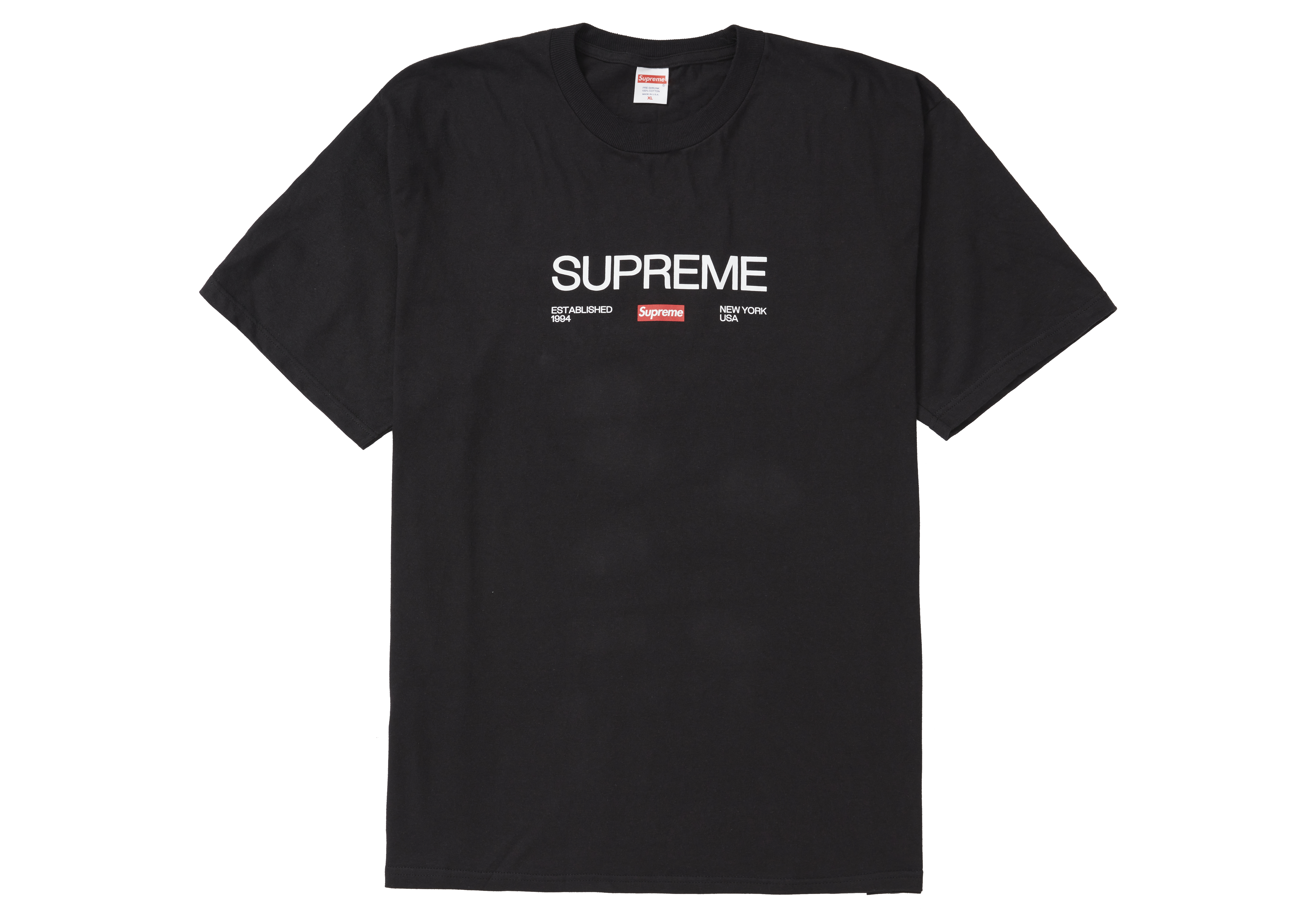 L送込!! Supreme Est.1994 Tシャツ黒