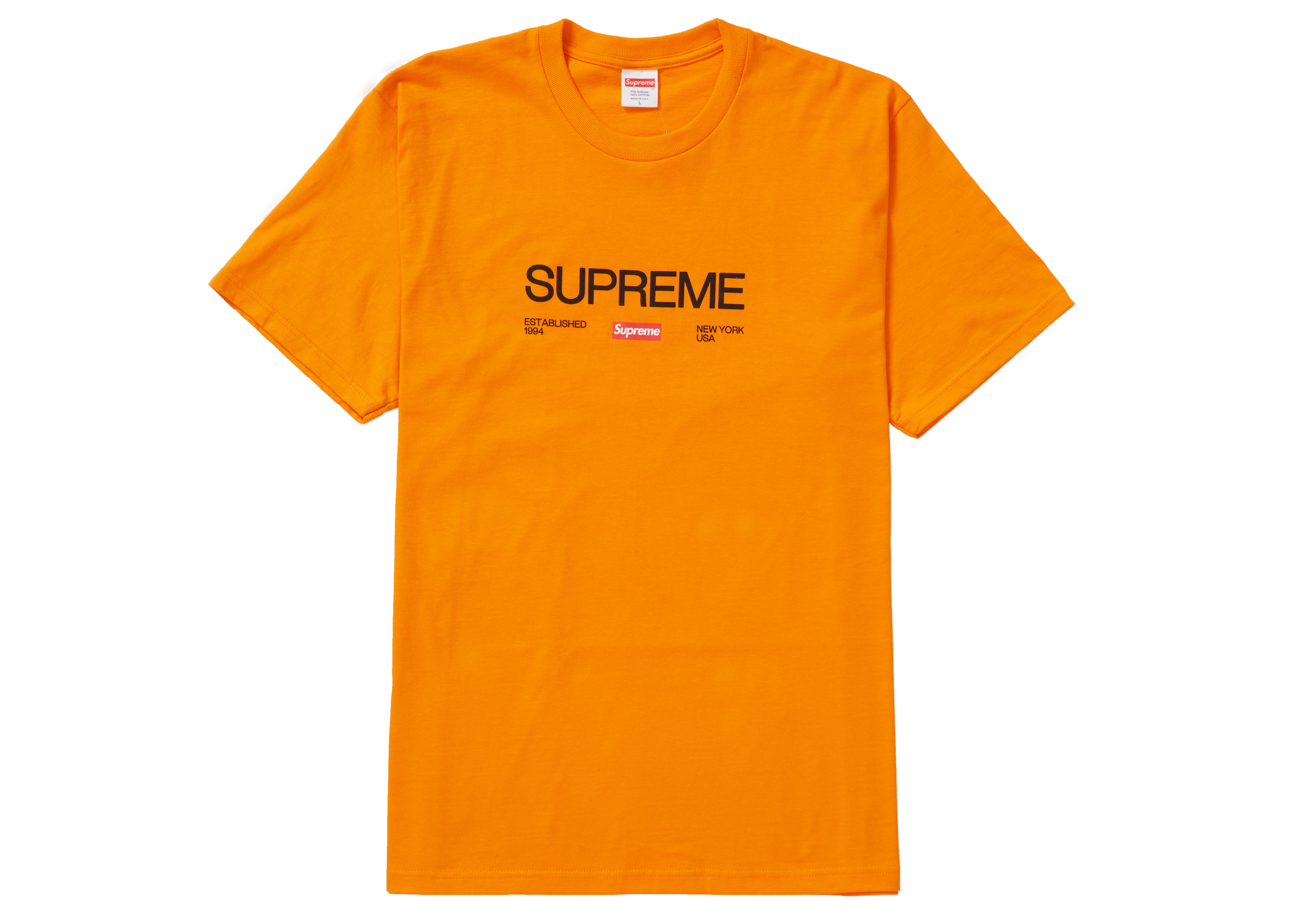 Supreme Est. 1994 Tee Orange