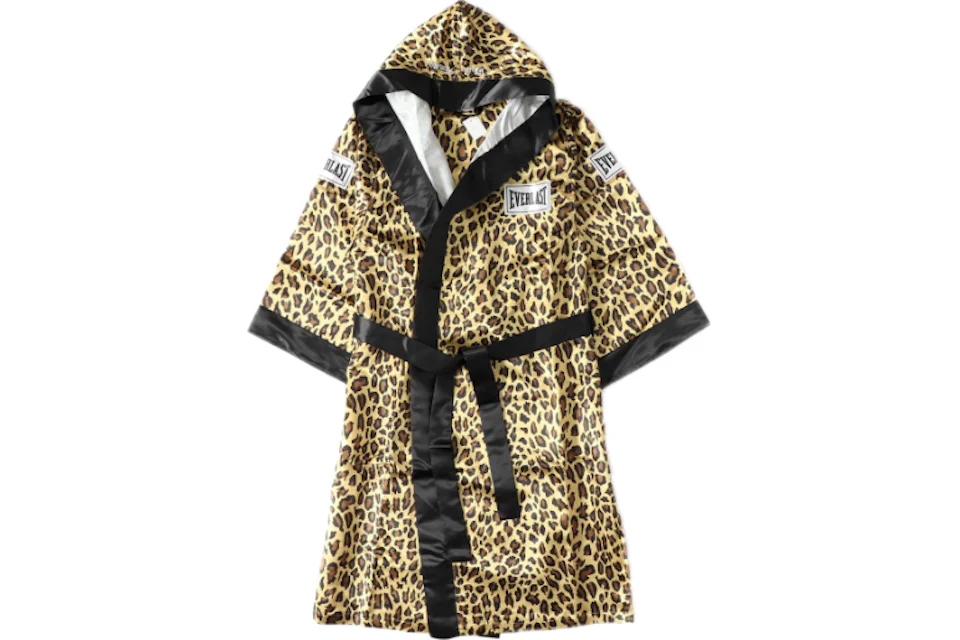 Supreme Everlast Satin Hooded Boxing Robe Leopard - FW17 - US