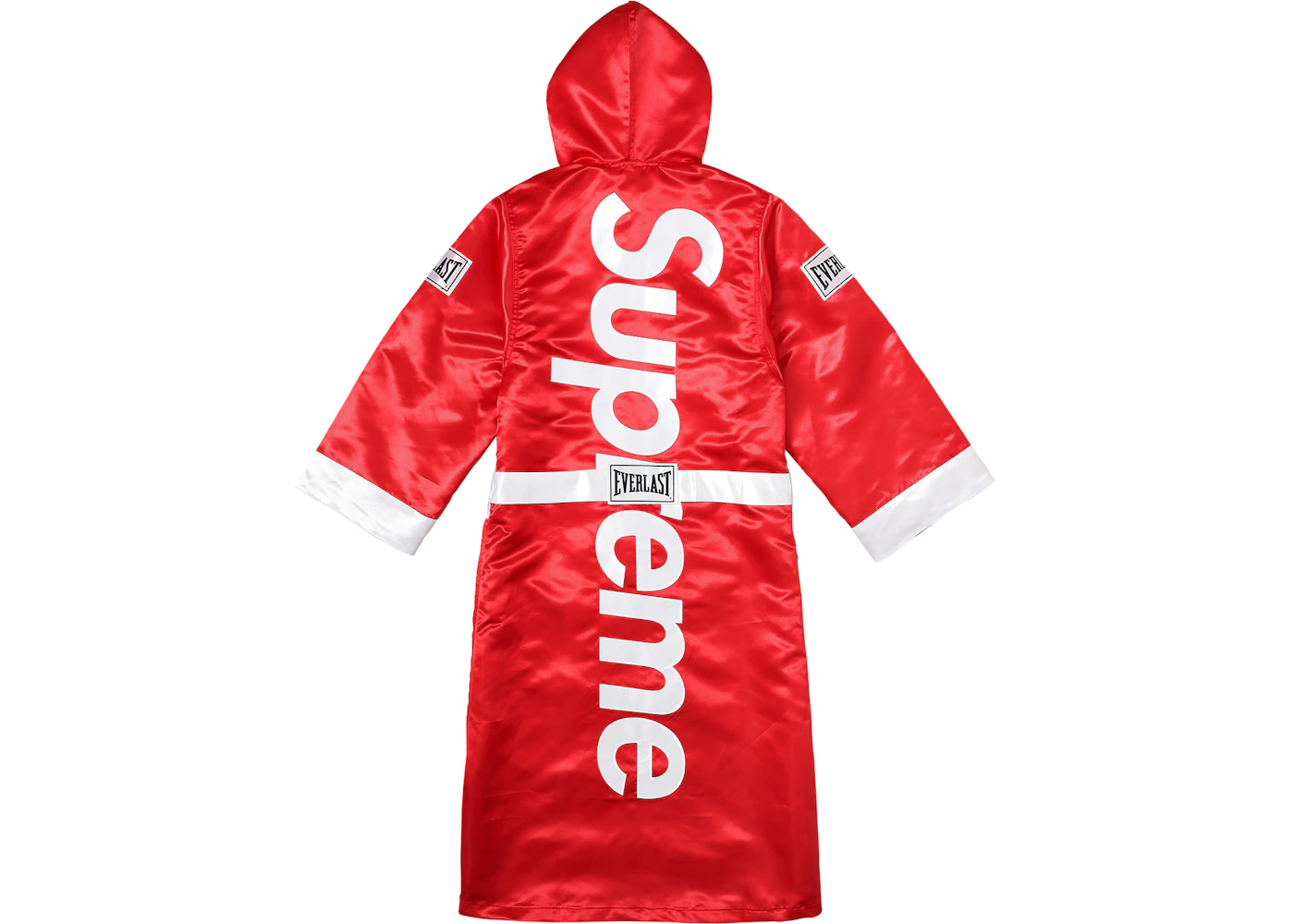 Supreme Everlast Satin Hooded Boxing Robe Red - FW17 - US