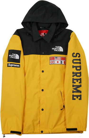 Supreme The North Face Expedition Coaches Jacket Yellow Men's