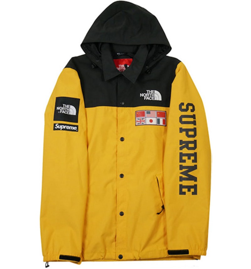 Supreme The North Face Expedition Coaches Jacket Yellow Men's