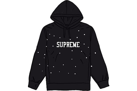Supreme Eyelet Hooded Sweatshirt Black Men's SS20 US