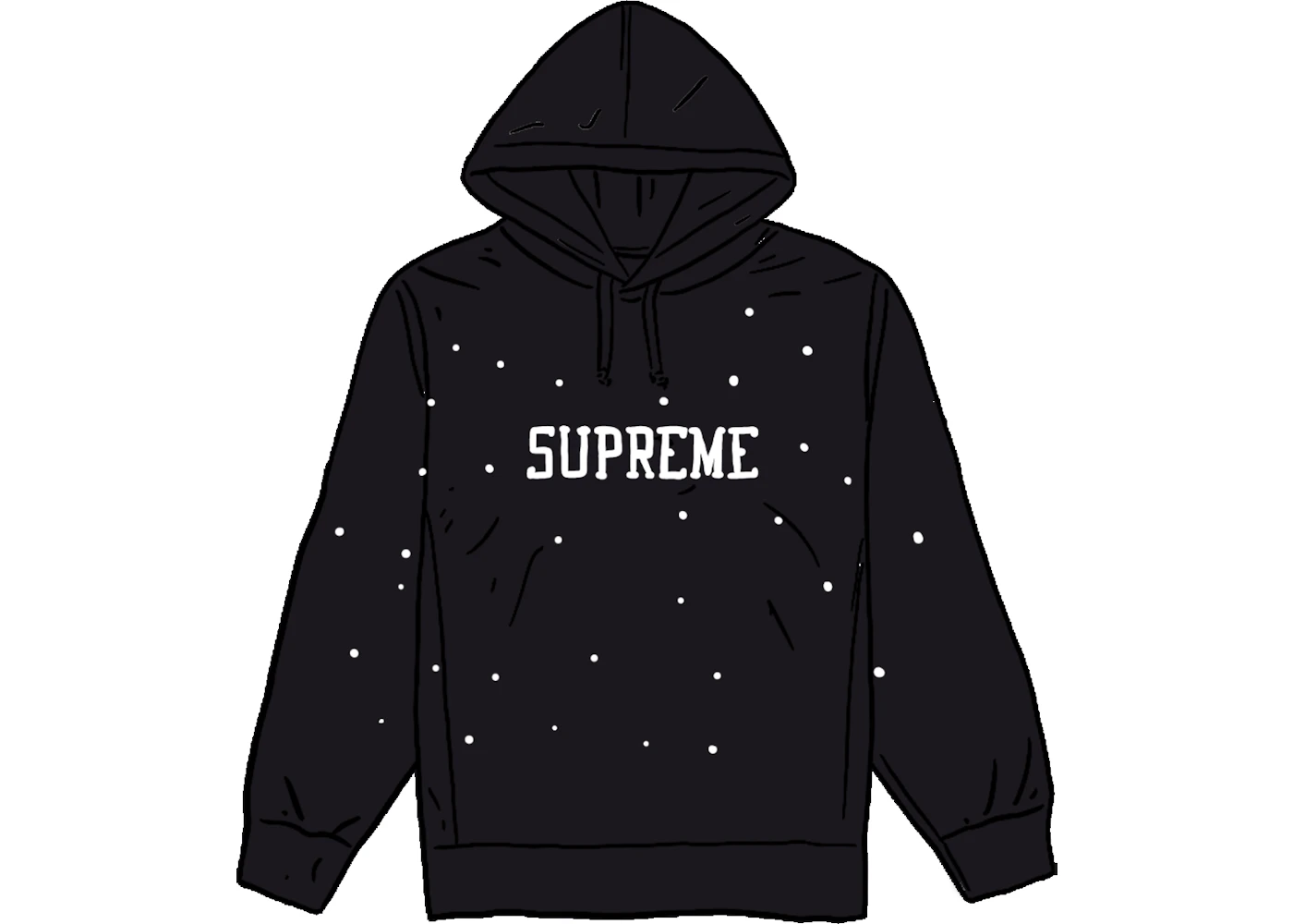 Supreme Eyelet Hooded Sweatshirt Black Men's - SS20 - US Supreme Eyelet Hooded Sweatshirt Black Men's - SS20 - US