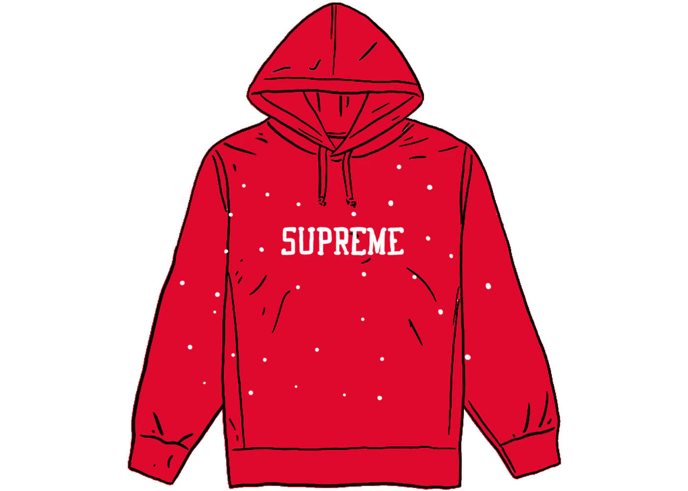Supreme Eyelet Hooded Sweatshirt Red Men's SS20 US
