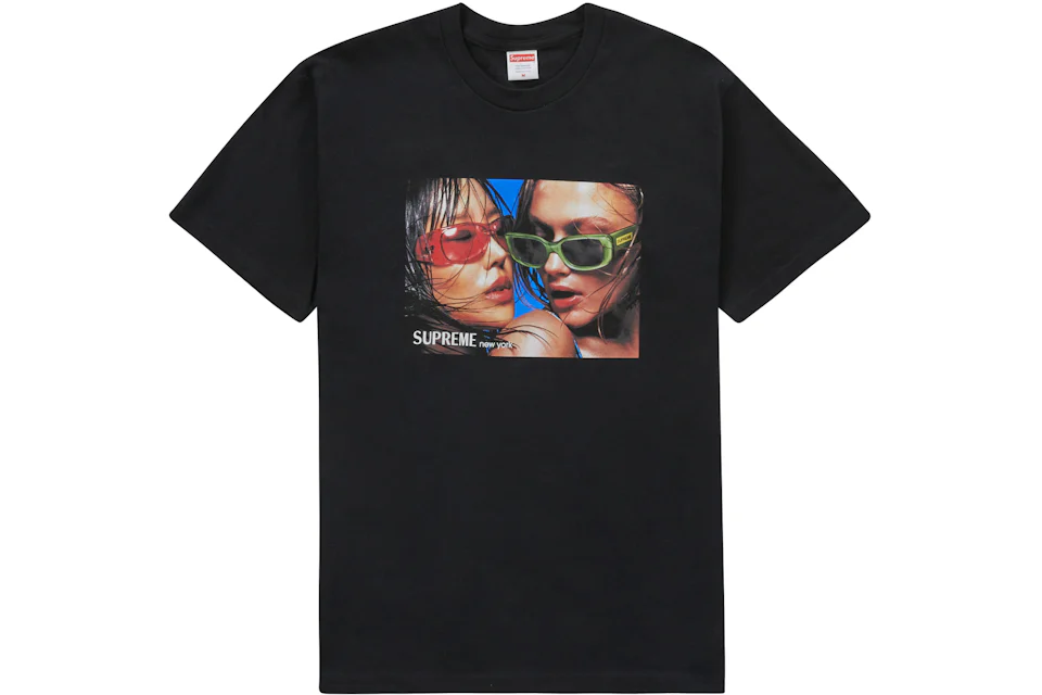 T-shirt Supreme lunettes noir