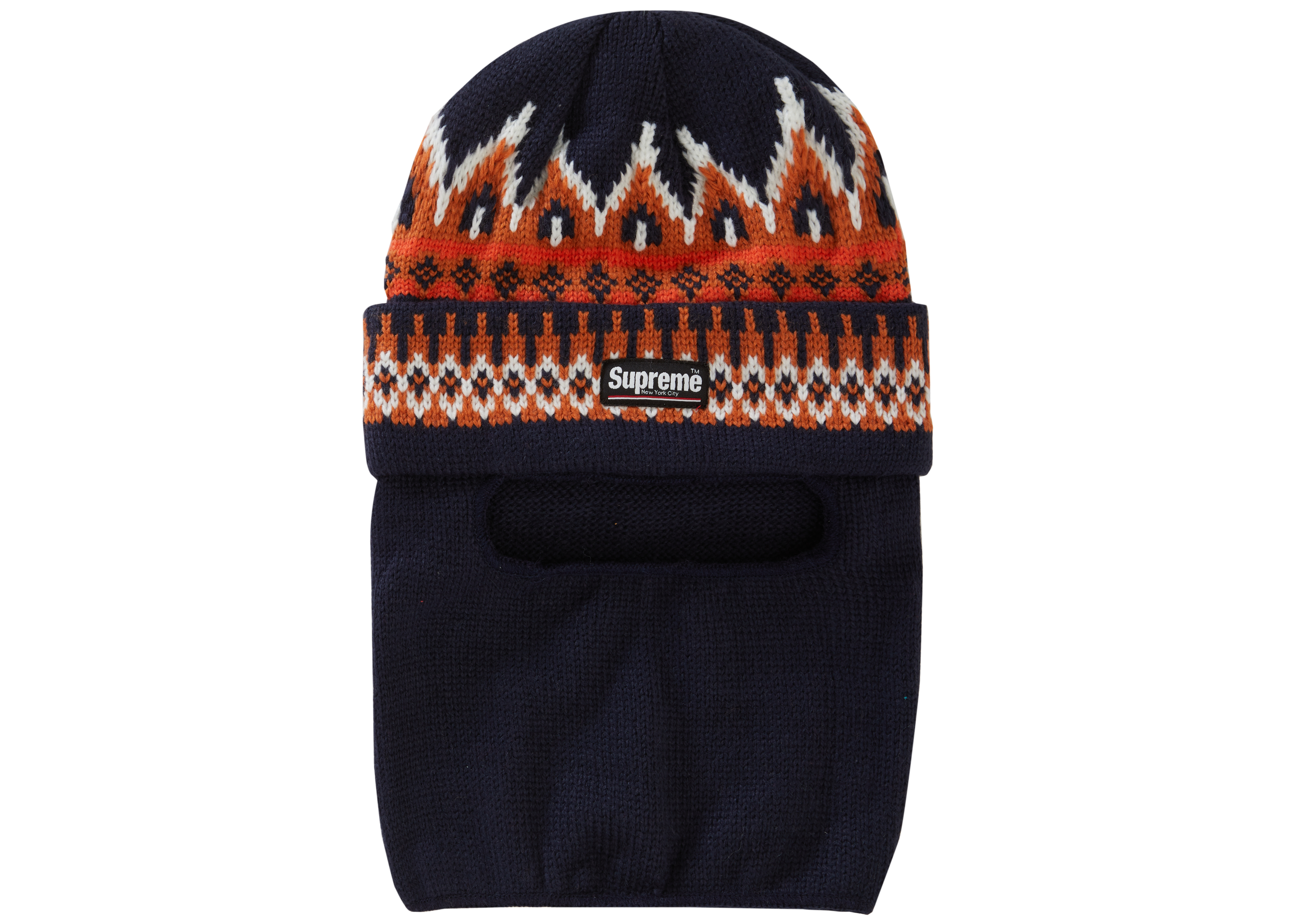 Supreme Facemask Beanie Navy - FW19 - US