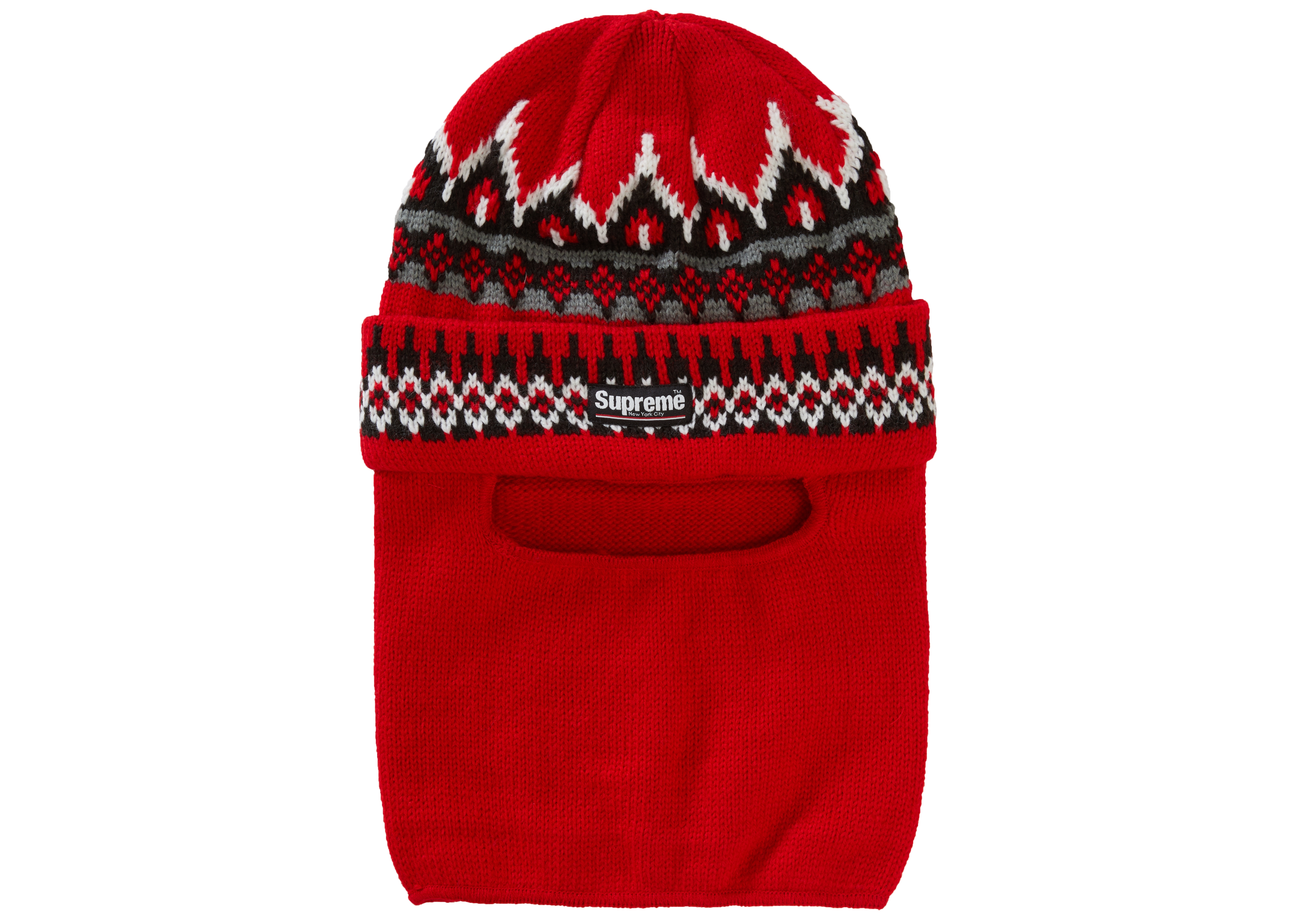 Supreme Facemask Beanie Red