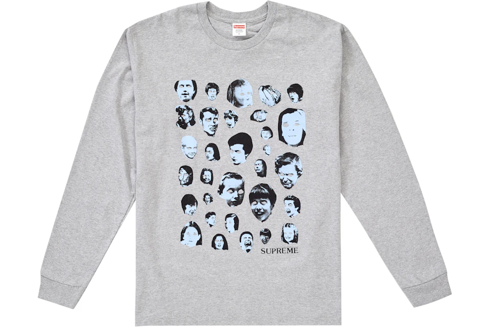 Supreme Faces L/S Tee Heather Grey