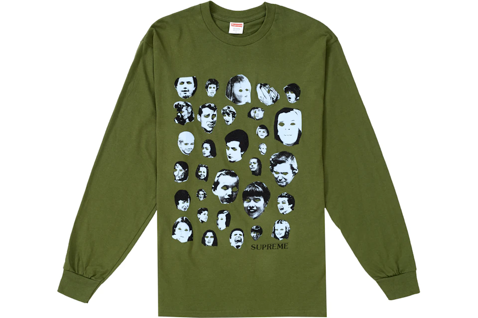 Supreme Faces L/S Tee Olive