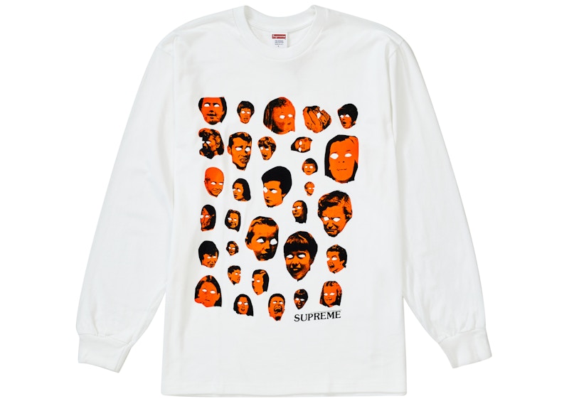 Supreme Faces L/S Tee White Men's - FW19 - US