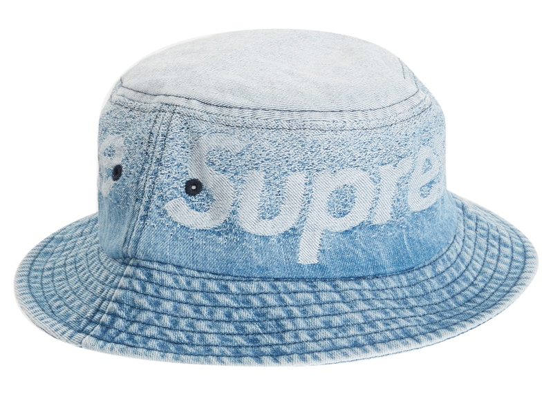 Supreme Fade Jacquard Denim Crusher ブラック系 帽子 逆輸入