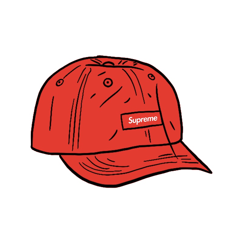 Supreme Faded Ripstop 6-Panel Red