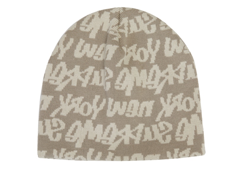 込み supreme fat tip beanie ブラウン帽子