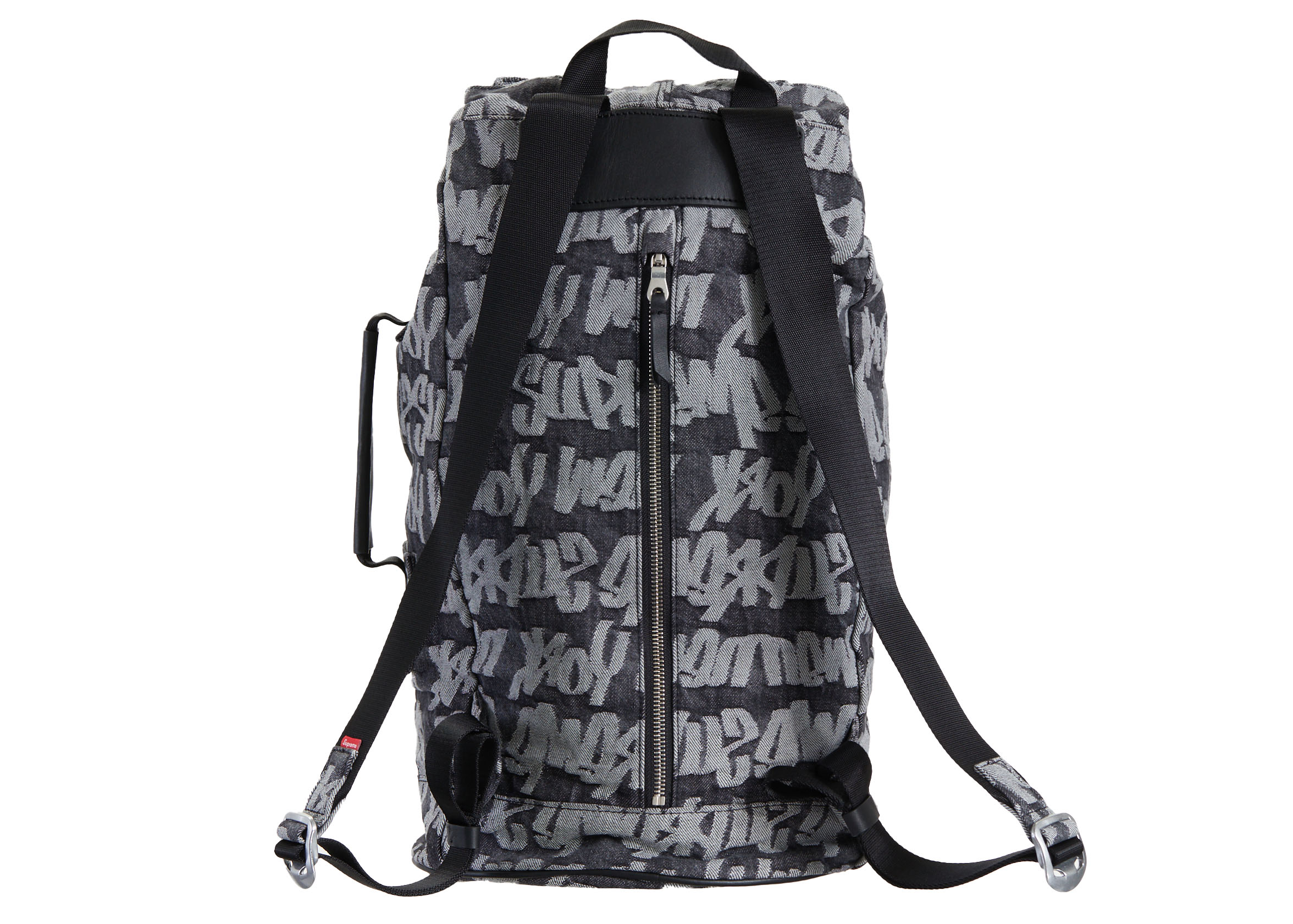 Supreme Fat Tip Jacquard Denim Backpack Black - SS22 - JP