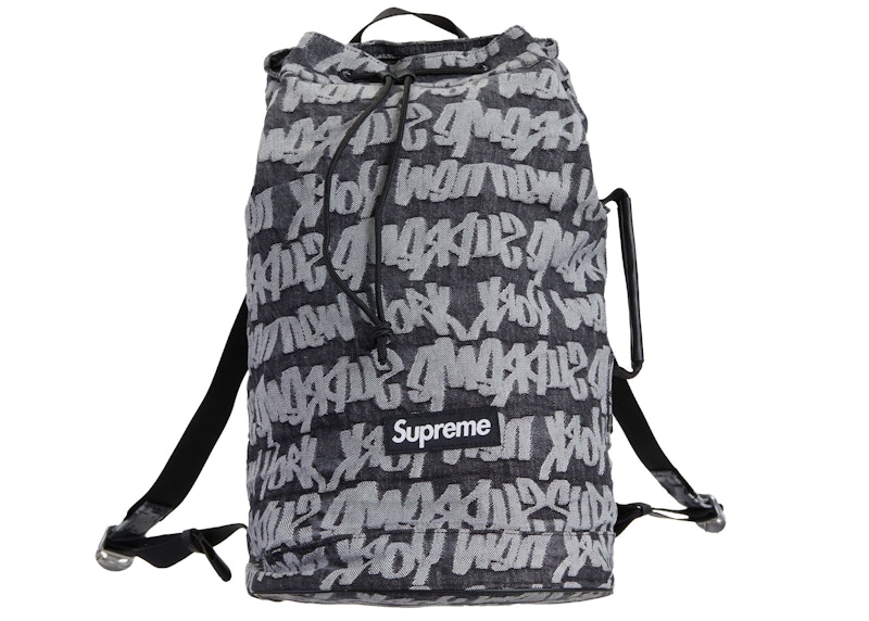 Supreme Fat Tip Jacquard Denim Backpack-