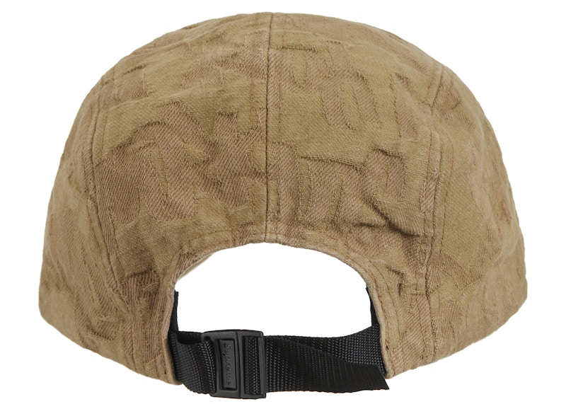 Supreme Fat Tip Jacquard Denim Camp Cap Olive - SS22 - US