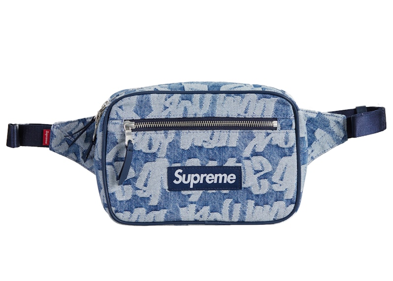 最低価格で販売 Supreme Fat Tip Jacquard Denim Waist Bag ショルダー