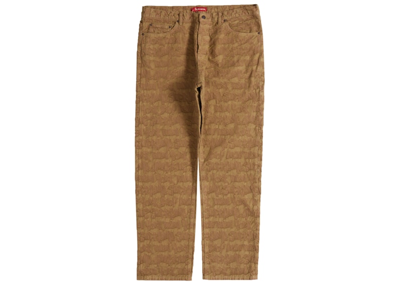 Supreme Fat Tip Jacquard Regular Jean Olive