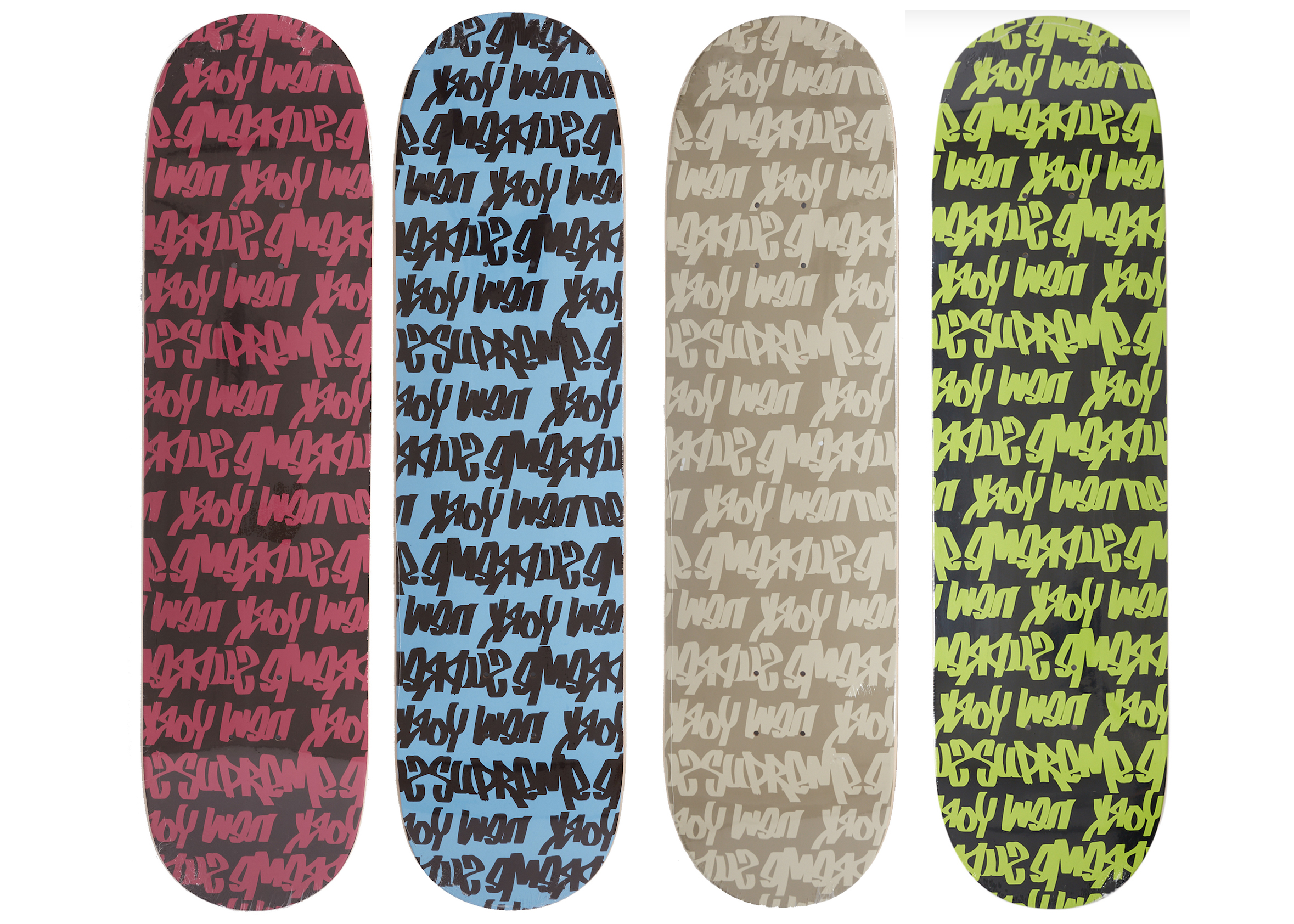 Supreme Fat Tip Skateboard Deck Set Multicolor