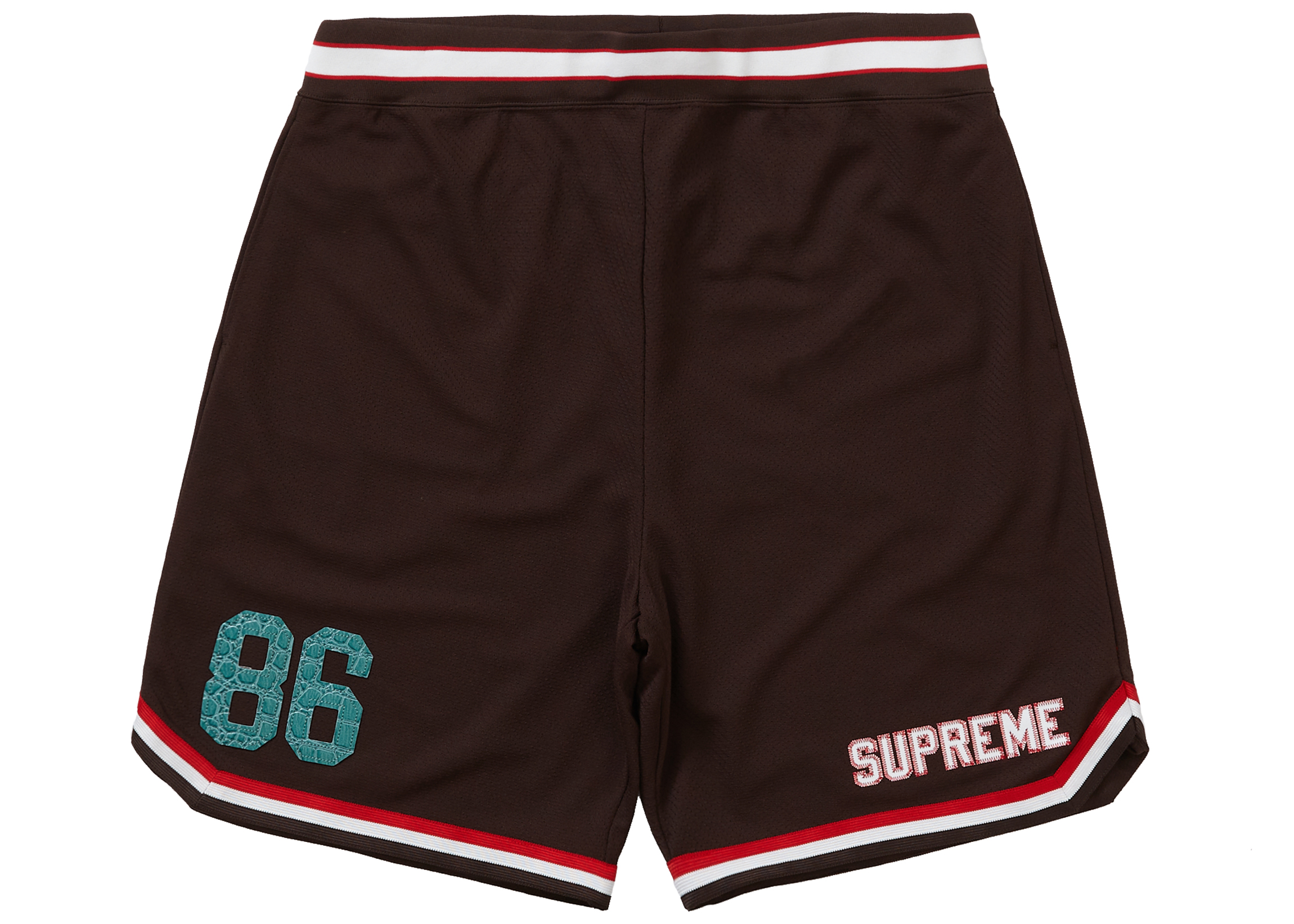 Supreme Faux Croc Basketball Short Brown Men's - SS22 - US